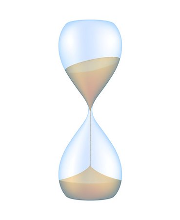 simsearch:400-04672695,k - Hourglass, Sand glass isolated on white background Photographie de stock - Aubaine LD & Abonnement, Code: 400-07041129