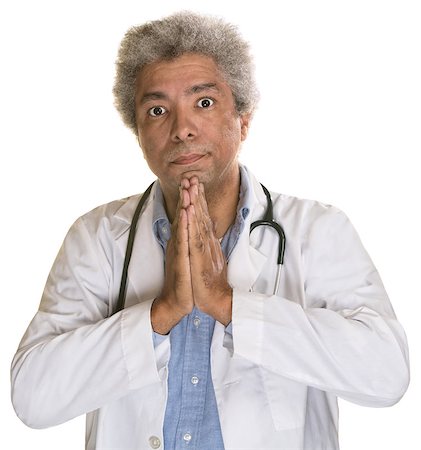 simsearch:400-07042113,k - Wide eyed medical doctor with palms together Stock Photo - Budget Royalty-Free & Subscription, Code: 400-07042098