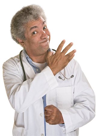 simsearch:400-07042113,k - Angry male doctor with clenched fist and hand up Stock Photo - Budget Royalty-Free & Subscription, Code: 400-07042102