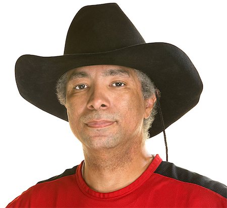simsearch:400-07042108,k - Calm middle aged man with cowboy hat Stock Photo - Budget Royalty-Free & Subscription, Code: 400-07042131