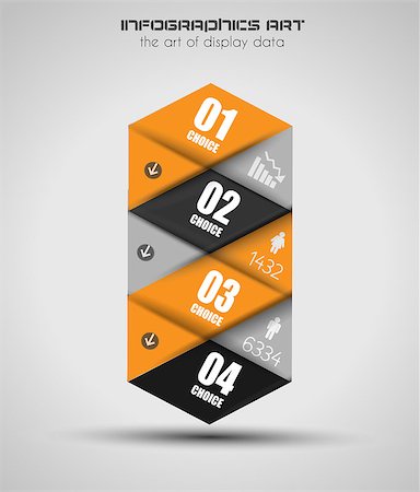 statistics design - Infographic design template with paper tags. Ideal to display information, ranking and statistics with orginal and modern style. Stock Photo - Budget Royalty-Free & Subscription, Code: 400-07042375