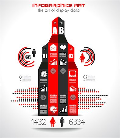 statistics - Infographic design template with paper tags. Ideal to display information, ranking and statistics with orginal and modern style. Foto de stock - Super Valor sin royalties y Suscripción, Código: 400-07042408