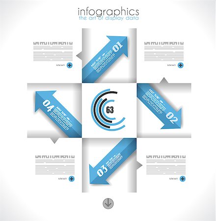 Infographic design template with paper tags. Ideal to display information, ranking and statistics with orginal and modern style. Photographie de stock - Aubaine LD & Abonnement, Code: 400-07042456