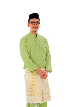 Malay male during ramadan festival with isolated white background Stock Photo - Budget Royalty-Free & Subscription, Code: 400-07043419