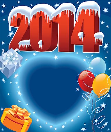 simsearch:400-07795877,k - New Year decoration ready for posters and cards Stock Photo - Budget Royalty-Free & Subscription, Code: 400-07054059