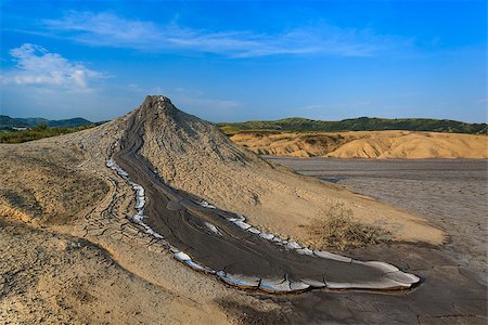 simsearch:400-06482097,k - Strange landscape produced bu active mud volcanoes. Location: Buzau Romania Stock Photo - Budget Royalty-Free & Subscription, Code: 400-07054220