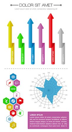 simsearch:400-06867961,k - Ui, infographics and web elements including flat design. EPS10 vector illustration. Stock Photo - Budget Royalty-Free & Subscription, Code: 400-07054404