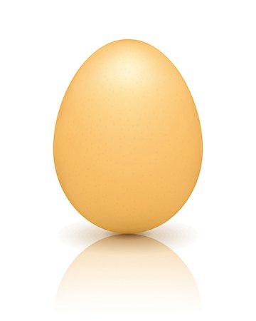 simsearch:400-08338441,k - Brown egg with reflection on white background, vector eps10 illustration Stockbilder - Microstock & Abonnement, Bildnummer: 400-07054476