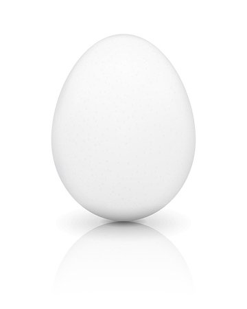 simsearch:400-04992703,k - White egg with reflection on white background, vector eps10 illustration Stock Photo - Budget Royalty-Free & Subscription, Code: 400-07054500