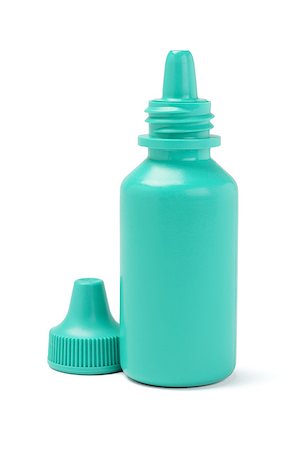 eye drops with eye dropper - Plastic Container For Eye Drop On White Background Stock Photo - Budget Royalty-Free & Subscription, Code: 400-07054849