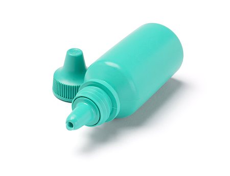 eye drops with eye dropper - Plastic Container For Eye Drop Lying On White Background Stock Photo - Budget Royalty-Free & Subscription, Code: 400-07054850