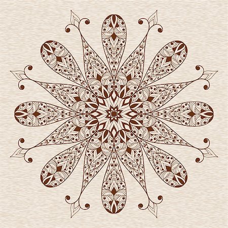 flower cloth texture - Vector Abstract Ethnic  Floral Design Element Stock Photo - Budget Royalty-Free & Subscription, Code: 400-07055215