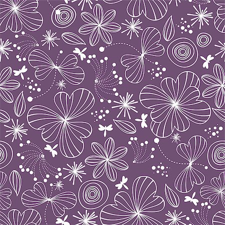 simsearch:400-05327266,k - Abstract floral seamless pattern background vector illustration Stock Photo - Budget Royalty-Free & Subscription, Code: 400-07055308