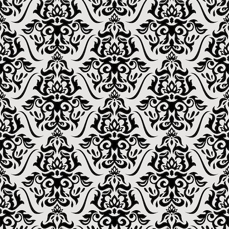 simsearch:400-05327266,k - Abstract floral seamless pattern background vector illustration Stock Photo - Budget Royalty-Free & Subscription, Code: 400-07055322