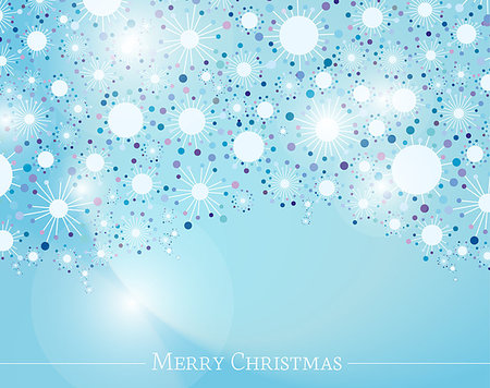 snowflake holiday card - Abstract Christmas background with snowflakes Stock Photo - Budget Royalty-Free & Subscription, Code: 400-07055640