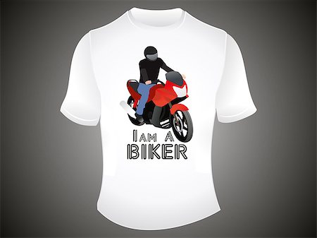 simsearch:400-05358582,k - abstract i am a biker tshirt template vector illustration Stock Photo - Budget Royalty-Free & Subscription, Code: 400-07055789