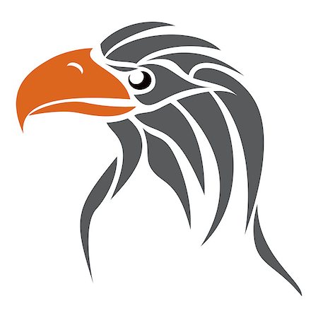 simsearch:400-05294488,k - Illustration of eagle head created in tribal style Foto de stock - Super Valor sin royalties y Suscripción, Código: 400-07055824