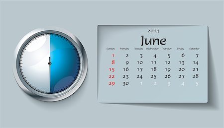 simsearch:400-06767656,k - june 2014 - calendar - vector illustration Stock Photo - Budget Royalty-Free & Subscription, Code: 400-07056024