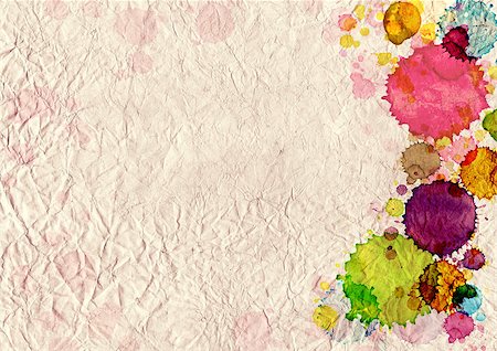 faded splatter background - Grunge background. Texture old paper with stains of paint Stock Photo - Budget Royalty-Free & Subscription, Code: 400-07056229