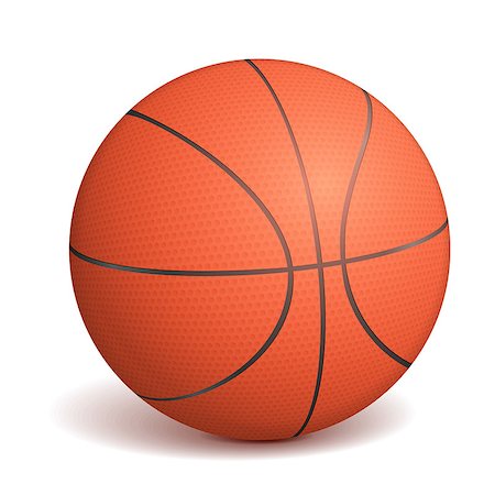 simsearch:400-04726815,k - Basketball ball on white background, vector eps10 illustration Stock Photo - Budget Royalty-Free & Subscription, Code: 400-07056577