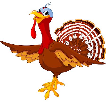 simsearch:400-07216215,k - Illustration of a cartoon turkey Foto de stock - Royalty-Free Super Valor e Assinatura, Número: 400-07056816