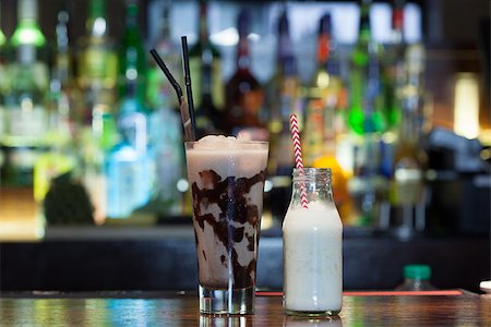 Close up on mouth watering drinks in a classy bar Stock Photo - Budget Royalty-Free & Subscription, Code: 400-07057154