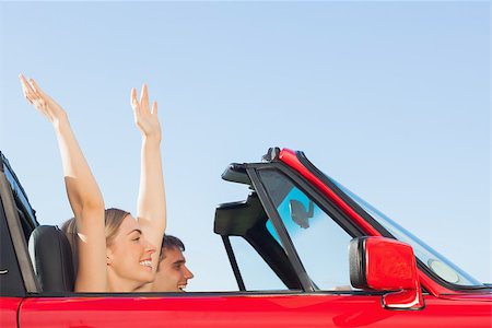 simsearch:400-07058116,k - Smiling couple going on holidays together on a sunny day Stock Photo - Budget Royalty-Free & Subscription, Code: 400-07058179