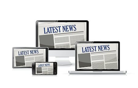 simsearch:400-08887739,k - newspapers. technology tools. illustration design over white Stockbilder - Microstock & Abonnement, Bildnummer: 400-07050338