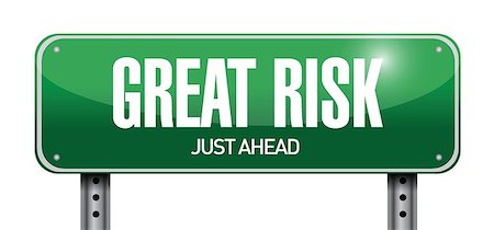 simsearch:614-06168944,k - great risk road sign illustration design over white Foto de stock - Super Valor sin royalties y Suscripción, Código: 400-07050342