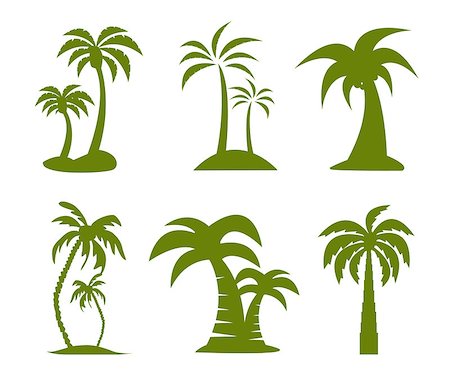 summer beach abstract - palm tree image Foto de stock - Super Valor sin royalties y Suscripción, Código: 400-07050495