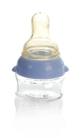 plastic baby bottle isolated on white background Stock Photo - Budget Royalty-Free & Subscription, Code: 400-07050728