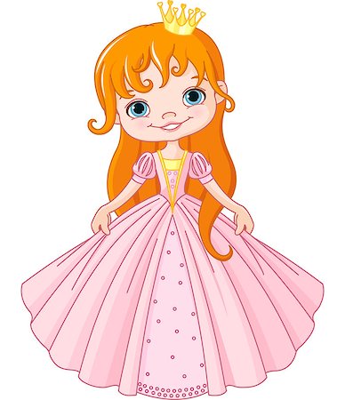 Illustration of cute little princess Photographie de stock - Aubaine LD & Abonnement, Code: 400-07050800