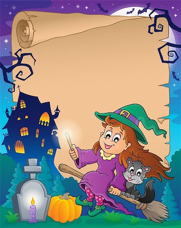 simsearch:400-07052410,k - Halloween parchment 7 - eps10 vector illustration. Stockbilder - Microstock & Abonnement, Bildnummer: 400-07052401