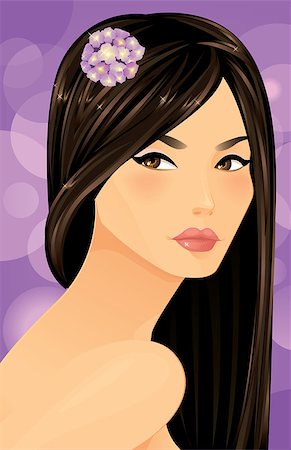 pisica_sfioasa (artist) - Beautiful Asian Woman Portrait Foto de stock - Royalty-Free Super Valor e Assinatura, Número: 400-07052549