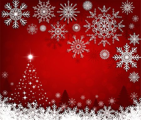 Christmas red background Foto de stock - Royalty-Free Super Valor e Assinatura, Número: 400-07052819