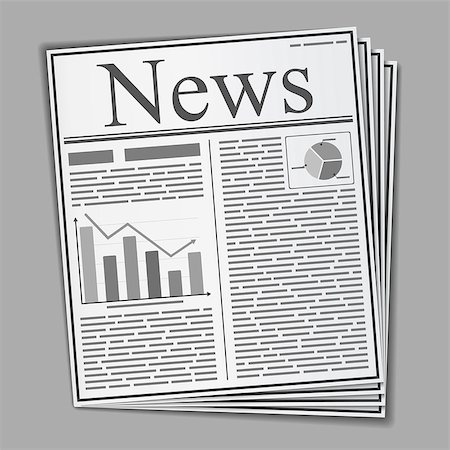 simsearch:400-06171289,k - Abstract newspaper with text and graphs on the front page, vector eps10 illustration Stockbilder - Microstock & Abonnement, Bildnummer: 400-07052964