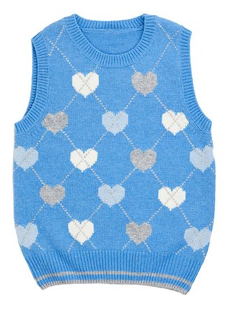 simsearch:400-05370173,k - baby blue knitted vest with a white background Foto de stock - Super Valor sin royalties y Suscripción, Código: 400-07053358