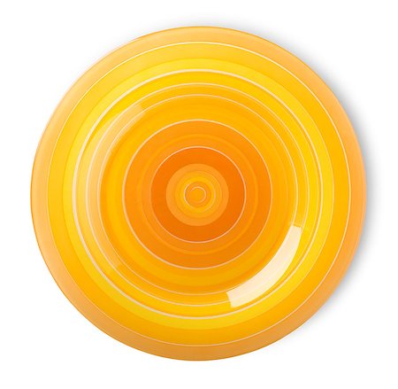simsearch:400-07053389,k - Orange plate isolated on a white background Stock Photo - Budget Royalty-Free & Subscription, Code: 400-07053392
