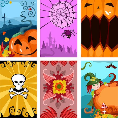 simsearch:400-06881290,k - illustration of a halloween cards Stockbilder - Microstock & Abonnement, Bildnummer: 400-07053561