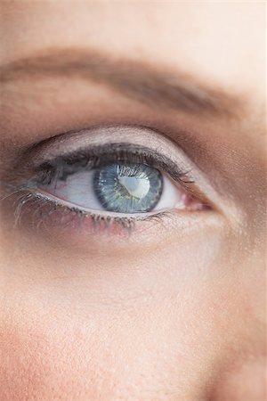 shinn - Extreme close up on gorgeous shinning blue eye looking away Stock Photo - Budget Royalty-Free & Subscription, Code: 400-07060443