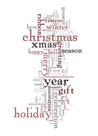 An image of nice Christmas text cloud Stock Photo - Budget Royalty-Free & Subscription, Code: 400-07061739