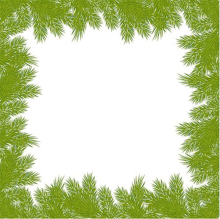 simsearch:400-04979664,k - Christmas background with needles. Vector illustration. Stock Photo - Budget Royalty-Free & Subscription, Code: 400-07061807