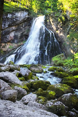 simsearch:400-08793800,k - Gollinger Waterfall in Alps, Austria Stock Photo - Budget Royalty-Free & Subscription, Code: 400-07061872