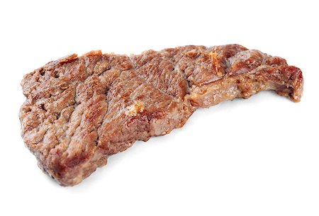 simsearch:400-07057171,k - Delicious beef steak isolated on white background Foto de stock - Super Valor sin royalties y Suscripción, Código: 400-07061884