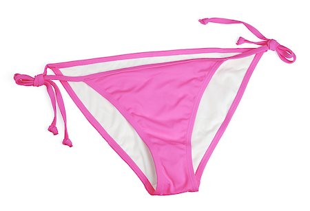 simsearch:400-07625279,k - Pink Bikini bottom isolated on white with clipping path Stock Photo - Budget Royalty-Free & Subscription, Code: 400-07061981