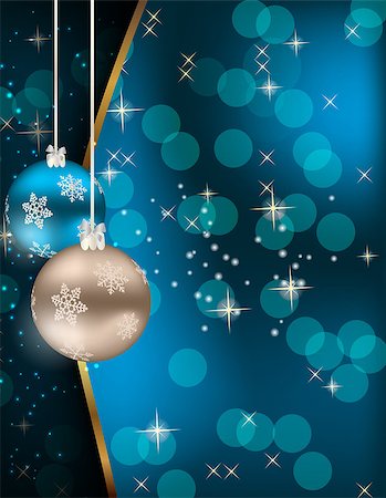 Abstract beauty Christmas and New Year background. vector illustration Stock Photo - Budget Royalty-Free & Subscription, Code: 400-07062489