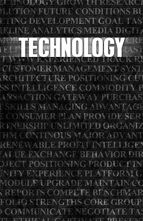 Technology in Business as Motivation in Stone Wall Stock Photo - Budget Royalty-Free & Subscription, Code: 400-07088101