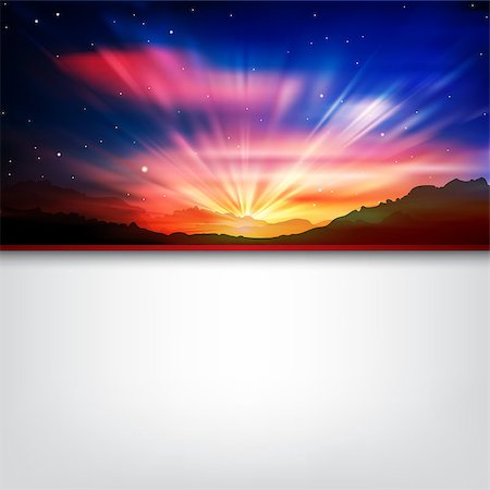 simsearch:400-07924233,k - abstract nature background with sunrise in mountains Foto de stock - Super Valor sin royalties y Suscripción, Código: 400-07088752