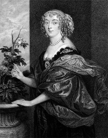 simsearch:400-07089099,k - Dorothy Spencer, Countess of Sunderland (1617-1684) on engraving from 1829. Engraved by T.Wright and published in ''Portraits of Illustrious Personages of Great Britain'',UK,1829. Photographie de stock - Aubaine LD & Abonnement, Code: 400-07089109