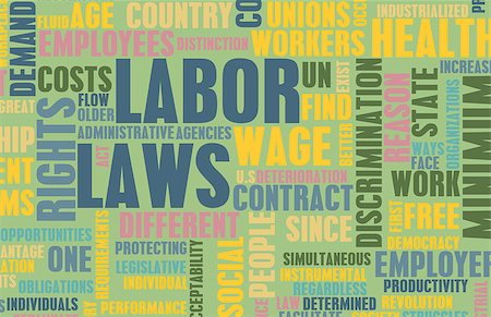 Labor Laws in the Workplace as Concept Photographie de stock - Aubaine LD & Abonnement, Code: 400-07094335